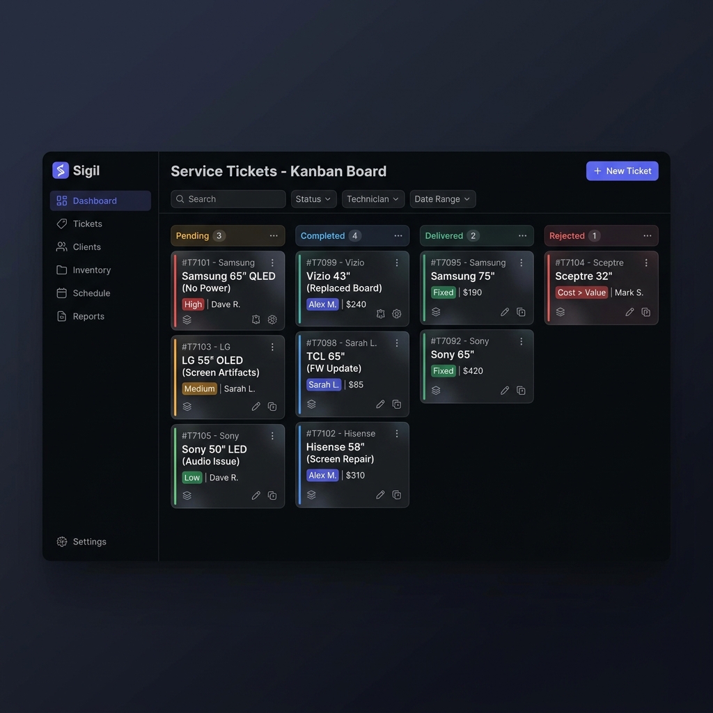 Sigil — Multi-Tenant SaaS Dashboard with Kanban Board